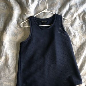 Navy mesh top